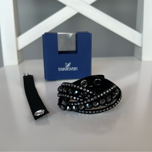 Swarovski Jewelry - Swarovski Slake Dot Black Bracelet with Hairband Extender